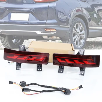 2 Adet LED Arka Tampon Işıkları Dönüş Sinyali Sarı Gösterge 12V Fren Lambası park lambaları Su Geçirmez Honda CR-V CRV 2020~2021