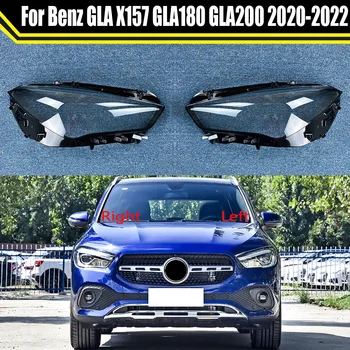 Araba Far Cam Kapak Başkanı ışık lensi Kapakları Far Kapakları Styling İçin Mercedes-benz GLA X157 GLA180 GLA200 2020 2021 2022
