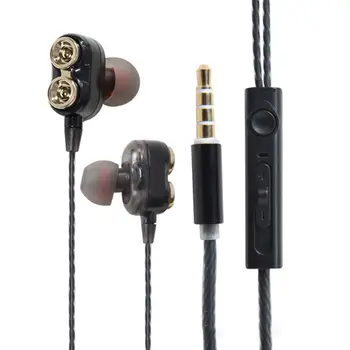 Evrensel Kablolu Kulaklık Mikrofon ile 3.5 mm Kablolu Kulaklık HİFİ 9D Stereo Kulak Kulakiçi Kablolu Kulaklıklar
