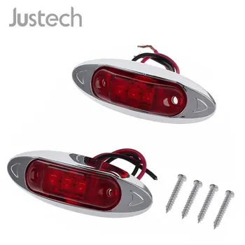 Justech 4 Adet Amber Yan İşaretleyici ışık LED Gösterge ışıkları Araba Kamyon karavan römorku İşık Lambası 12V 24V