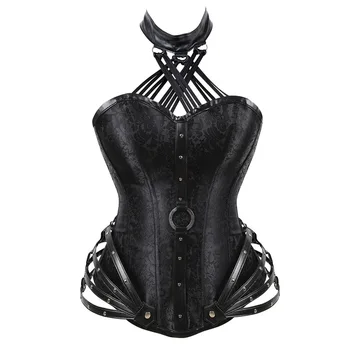 Shapewear Yeni Gotik Tüp Üst Halter Boyun 11 Çelik Yan Fermuarlar Sıkı Mahkemesi Yaz Bayanlar Vücut Şekillendirme