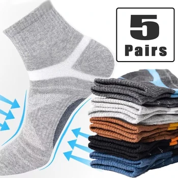 Yeni 5 Pairs Marka erkek Pamuk Çorap Yeni Stil Siyah İş Erkek Çorap Yumuşak Nefes spor çorapları kaymaz Rahat Sokken